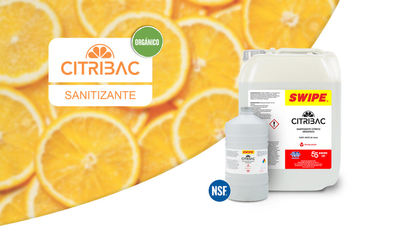 Sanitizante Organico a base de citricos. Citribac de SWIPE. ECOTROPA