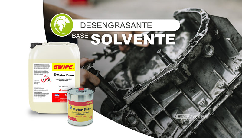 Desengrasante base solvente Motor Foam de SWIPE. ECOTROPA