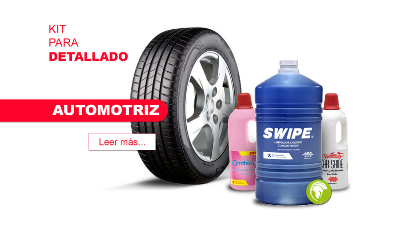 Kit para detallado automotriz de SWIPE. Limpieza automotriz. Ecotropa