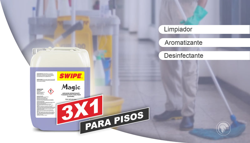 Swipe Magic Clean Magic de SWIPE®: Limpia, aromatiza y desinfecta tu piso