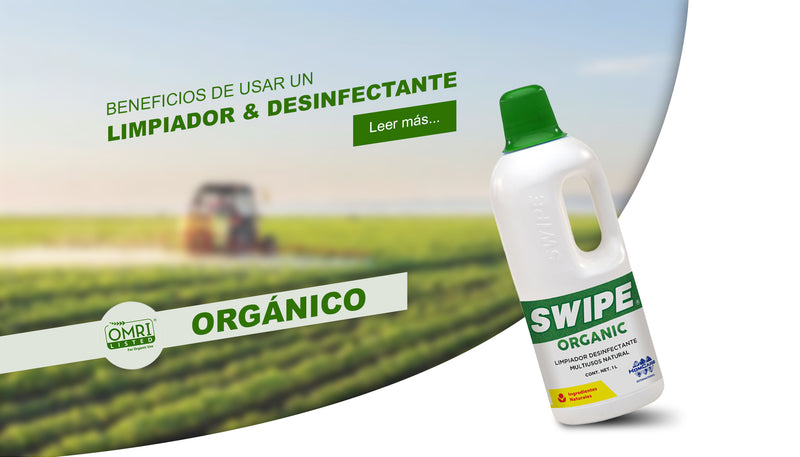 Limpiador y desinfectante orgánico SWIPE organic. Ecotropa