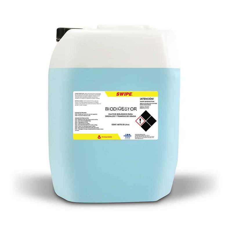 Bacteria eliminadora de olores en muebles de baño. SWIPE® Biodigestor. Porron 20L | Ecotropa