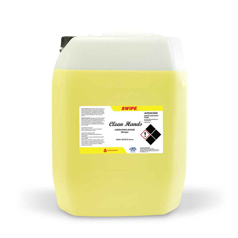 Jabón para manos. Porron 20L. SWIPE® Clean Hands (Mango) | Ecotropa