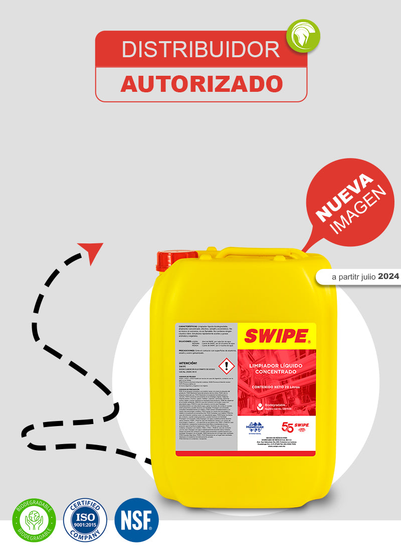 Distribuidor autorizado SWIPE. Productos de limpieza. ECOTROPA