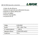 Especificaciones tecnicas de maquina lava tapicerías de inyección y extracción - Lavor® GBP 20 PRO | Ecotropa