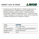 Especificaciones tecnicas de aspiradora. Lavor® GV ETNA 4.1 Foam | Ecotropa