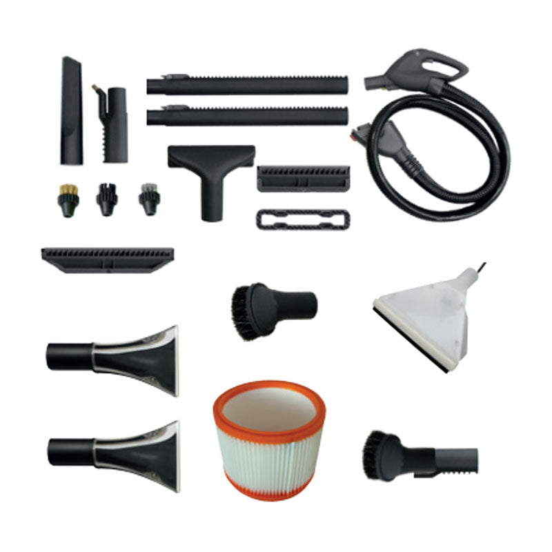 Kit de de accesorios para maquina de inyeccion y succion a base de vapor y espuma. Lavor® GV ETNA 4.1 Foam | Ecotropa