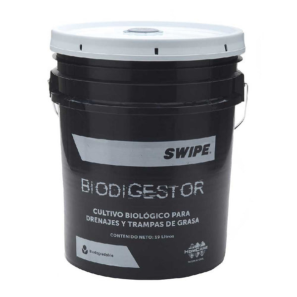 Bacteria degradadora eliminadora de olores en muebles de baño. Cubeta 19L. SWIPE® Biodigestor | Ecotropa