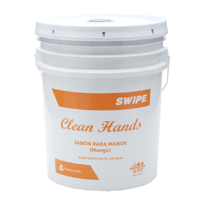 Jabon para manos. SWIPE® Clean Hands (Mango) Cubeta 19L | Ecotropa 