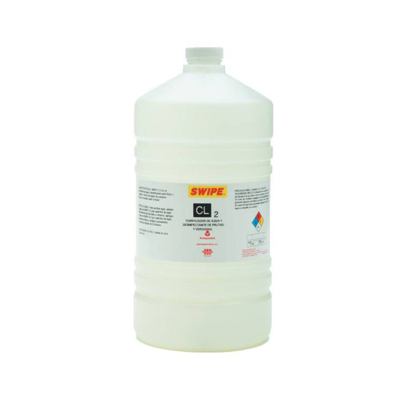 Desinfectante de frutas y verduras. Dioxido de cloro estabilizado. SWIPE® CL2 Envase 3.5L | Ecotropa