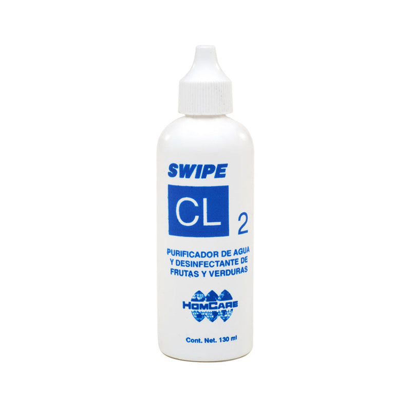 Desinfectante de frutas y verduras. Dioxido de cloro estabilizado. SWIPE® CL2 130 ml | Ecotropa