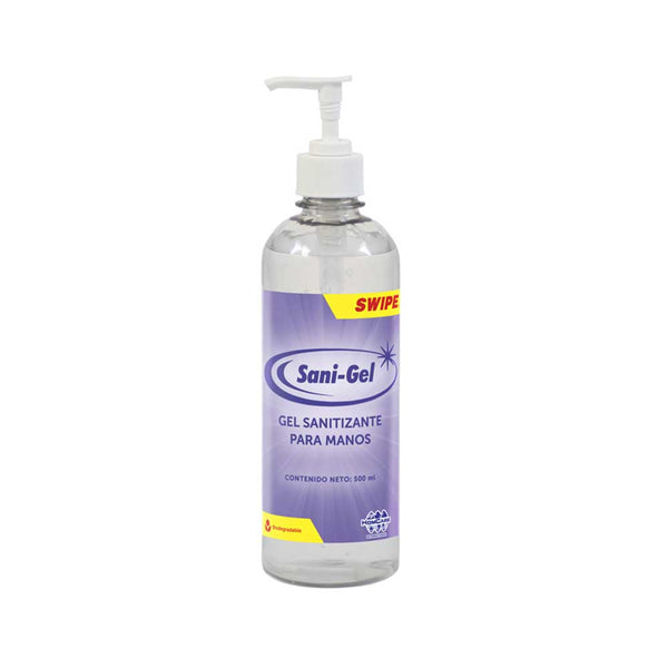 Gel sanitizante y desinfectante para manos. SWIPE® Sani Gel 500 ml | Ecotropa