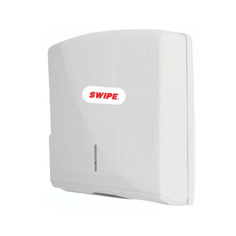 Despachador para papel toalla interdoblada para manos. SWIPE® (Blanco) | Ecotropa