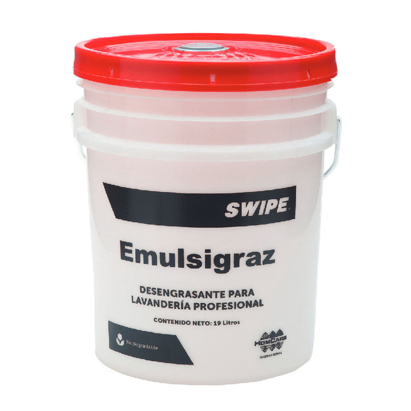 Desengrasante para lavanderia profecional. SWIPE® Emulsigraz Cubeta 19L | Ecotropa