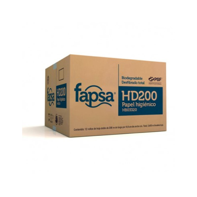 Papel higienico. Fapsa® HD200 Caja | Ecotropa