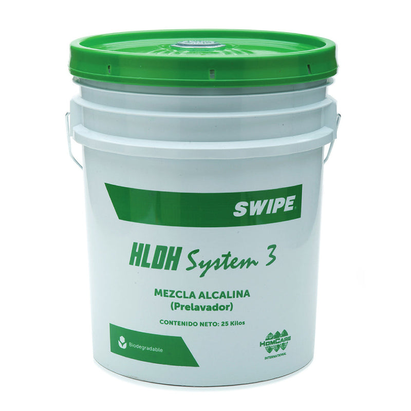 Pre lavador para ropa. SWIPE® HLDH System 3 (Mezcla Alcalina). Polvo. Cubeta 25 kg | Ecotropa