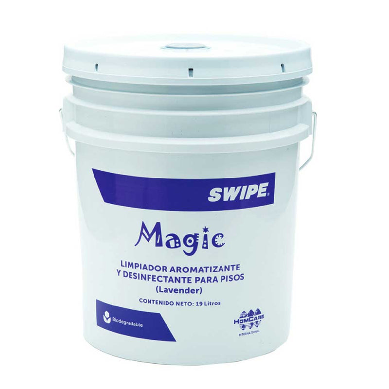 Limpiador aromatizante y desinfectante para pisos. SWIPE® Magic Cubeta 19L (Lavanda) | Ecotropa