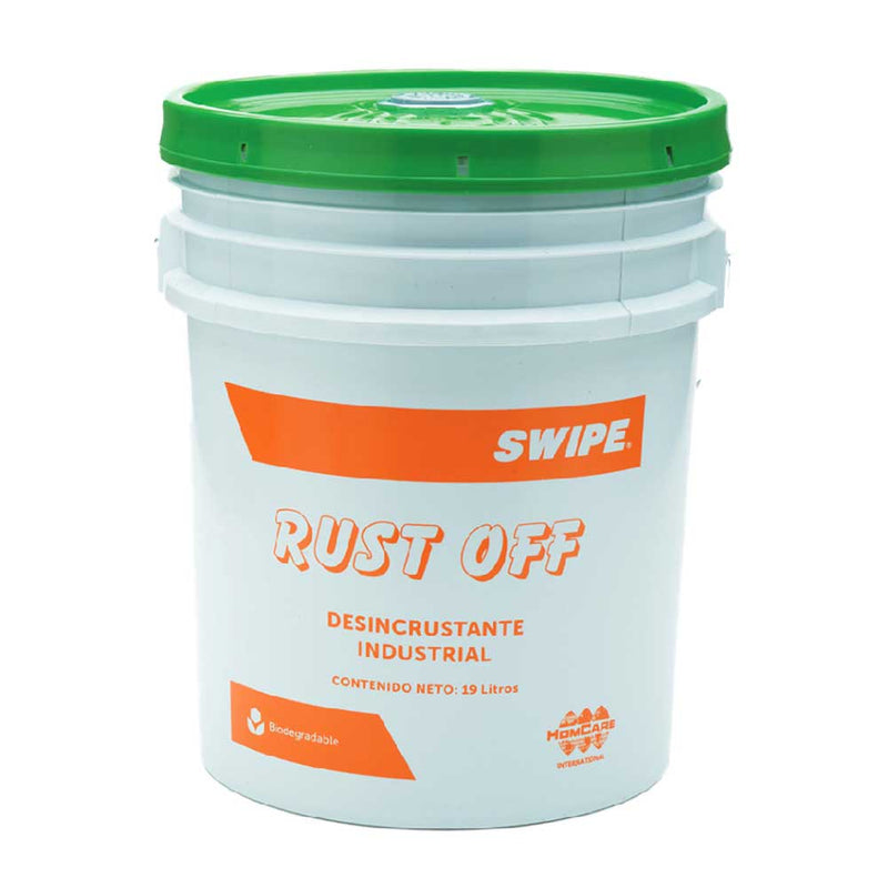 Desincrustante Industrial biodegradable. SWIPE®Rust Off. Cubeta 19L | Ecotropa