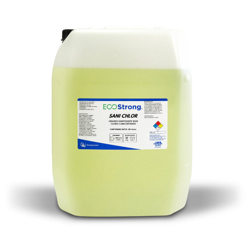 Cloro concentrado. Ecostrong® Sani Chlor Porron 20L | Ecotropa