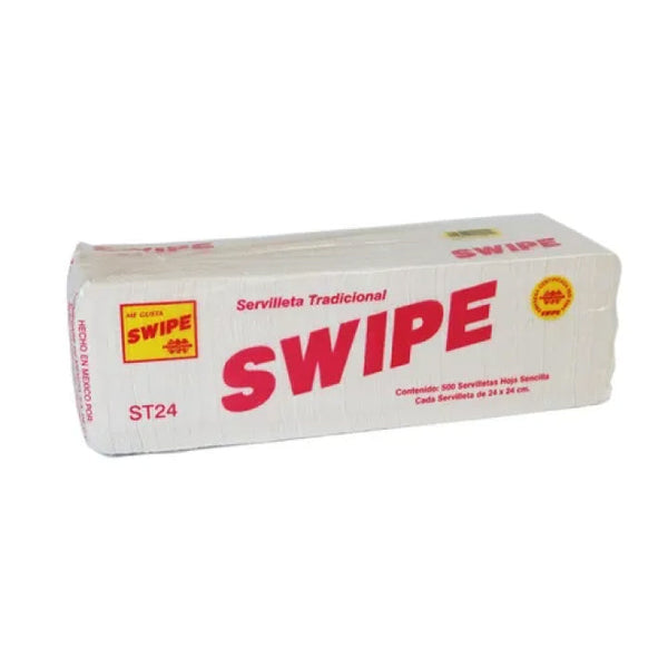 Servilleta tradicional SWIPE® Paquete c/500 Piezas (Blanca) | Ecotropa