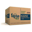 Toalla interdoblada para manos ecologica. Color Cafe. Fapsa® K2250 | Ecotropa