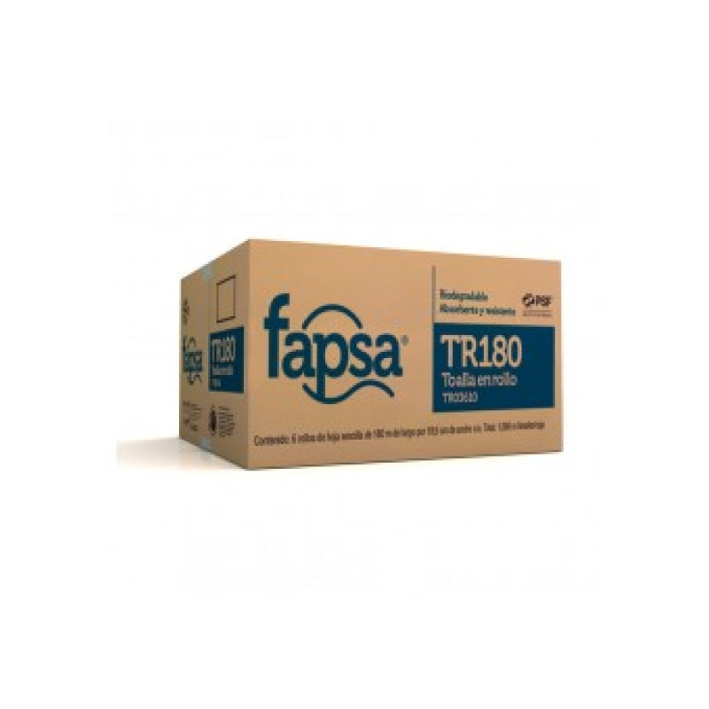 Toalla en rollo para manos. Fapsa® TR180 | Ecotropa